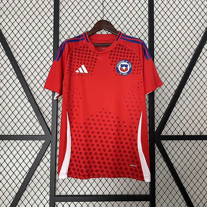 2024 Chile Home Red Jersey Kit short sleeve-2570470