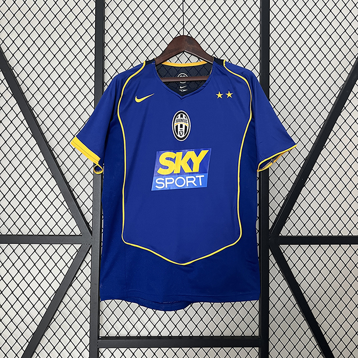 Retro 04/05 Juventus Away Blue Jersey Kit short sleeve-3478641