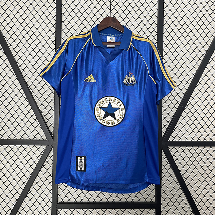 Retro 98/99 Newcastle United Away Blue Jersey Kit short sleeve-6353455