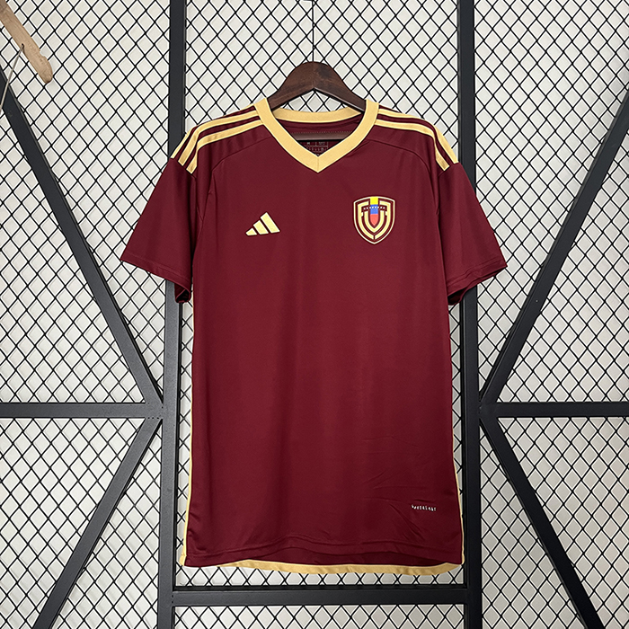 2024 Venezuela Home Wine Red Jersey Kit short sleeve-6740670
