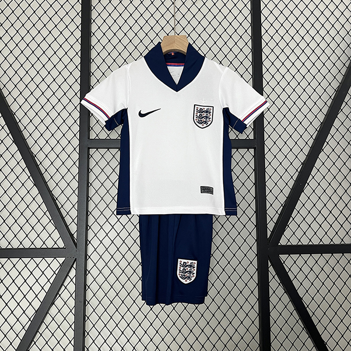 2024 Kids England Home White Kids Jersey Kit short Sleeve (Shirt + Short)-994329