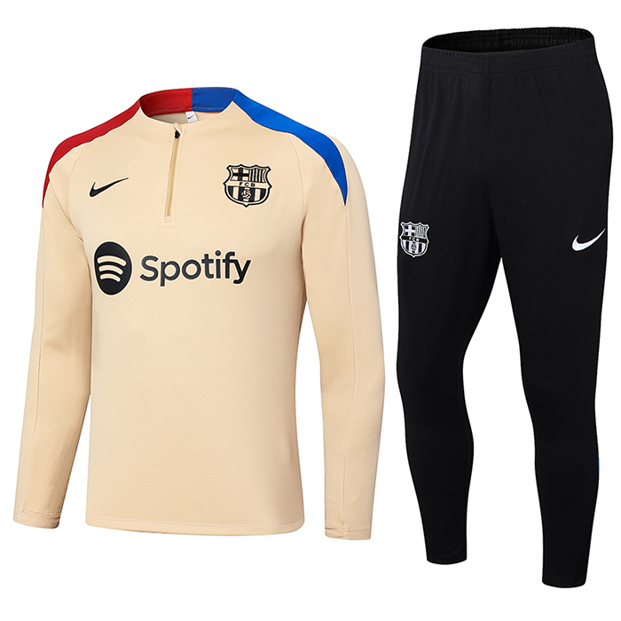 24/25 Barcelona Khaki Edition Classic Jacket Training Suit (Top+Pant)-6963611