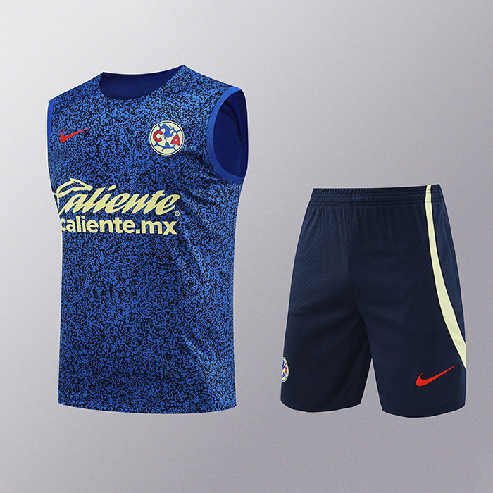 24/25 America Training Nvay Blue Jersey Kit Sleeveless (Vest + Short)-9206531