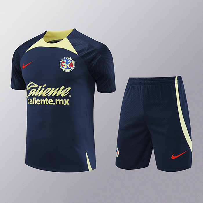 2024 America Training Navy Blue Jersey Kit short Sleeve (Shirt + Short)-3705500