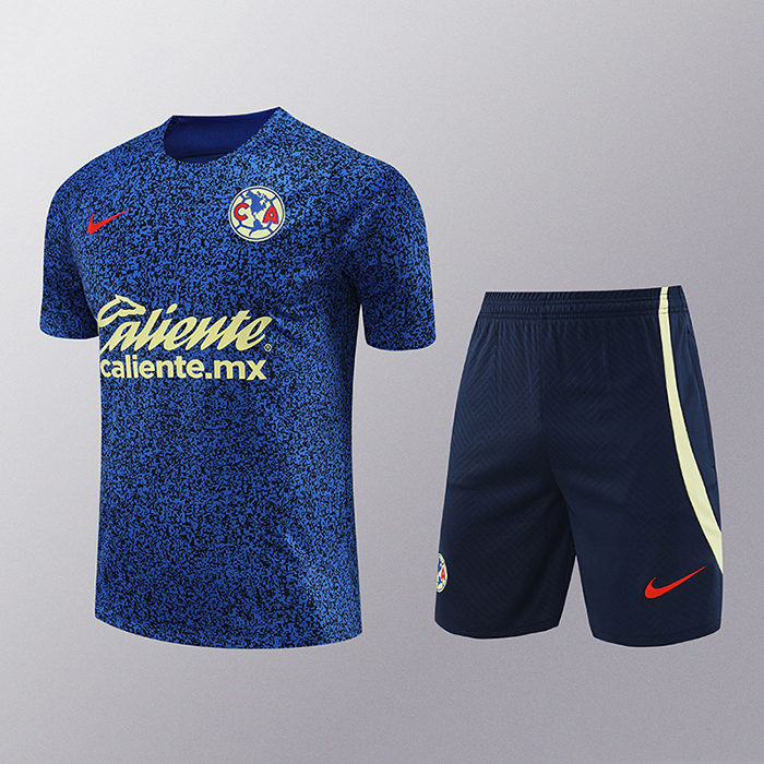 2024 America Training Blue Jersey Kit short Sleeve (Shirt + Short)-487495