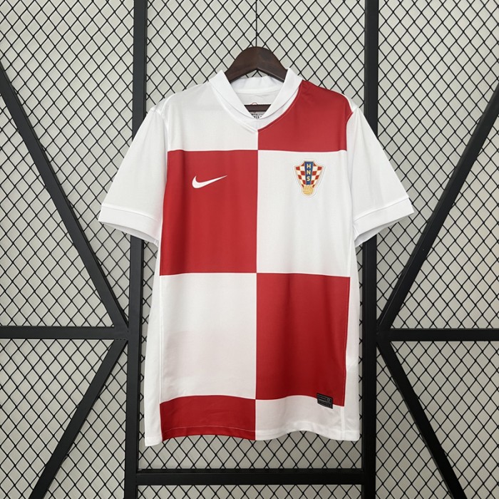 2024 Croatia Home White Red Jersey Kit short sleeve-5809121