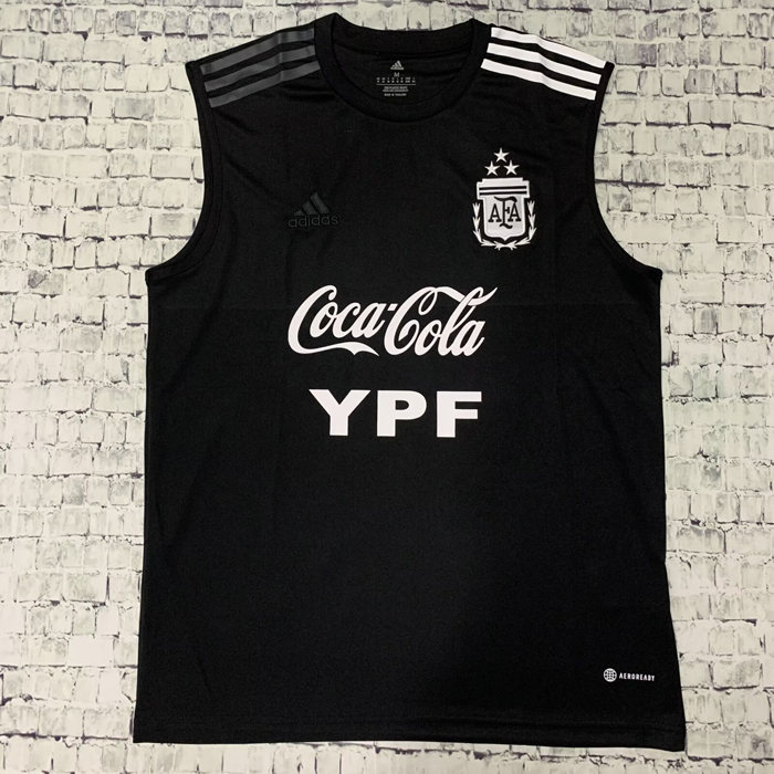 2024 Argentina Training Black White Jersey Kit Sleeveless Vest-7957588