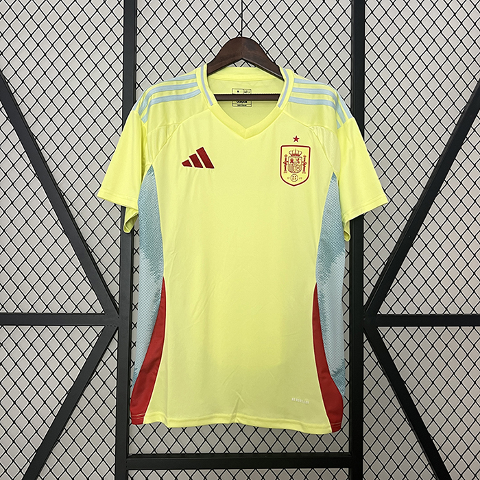 2024 Spain Away Yellow Jersey Kit short sleeve-4156259