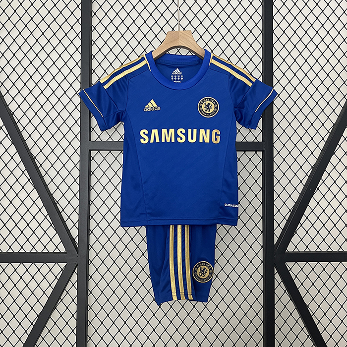 Retro kids 12/13 Chelsea Home Blue Kids Jersey Kit short Sleeve (Shirt + Short)-8025528