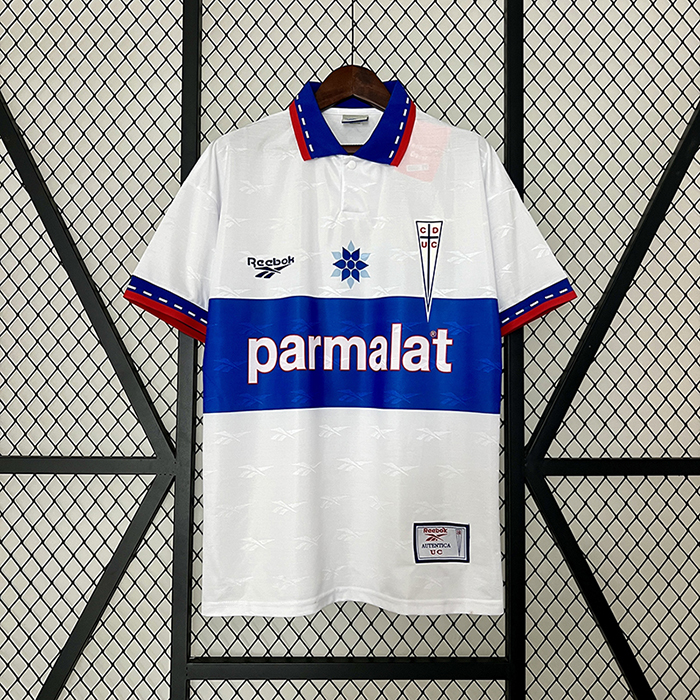 Retro 1998 Deportivo Universidad Católica Home White Blue Jersey Kit short sleeve-2244740