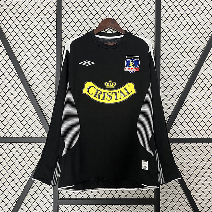 Retro 2006 Colo Colo Away Black Jersey Kit Long Sleeve-6245312