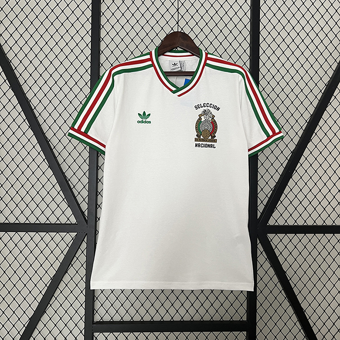 Retro Mexico Special Edition White Jersey Kit short sleeve-3786789