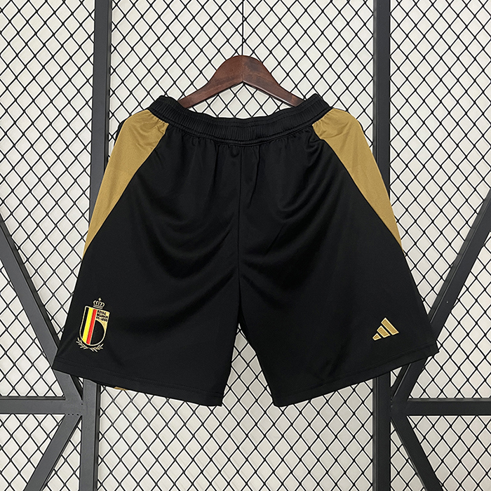 2024 Belgium Home Shorts Black Khaki Shorts Jersey-4921448