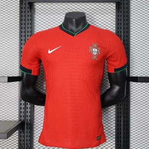 2024 Portugal Home Red Jersey Kit short sleeve (Player Version)-9569929