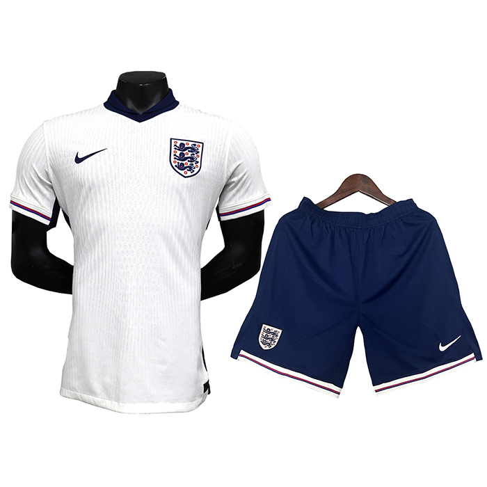 2024 England Home White Jersey Kit short Sleeve (Shirt + Short) (Player Version)-8041179