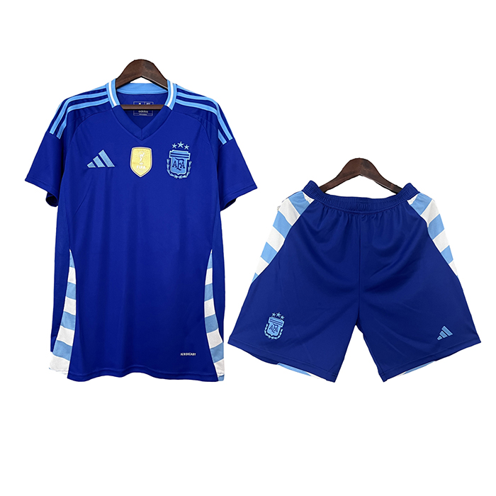 2024 Argentina Away Blue Jersey Kit short Sleeve (Shirt + Short)-9637154