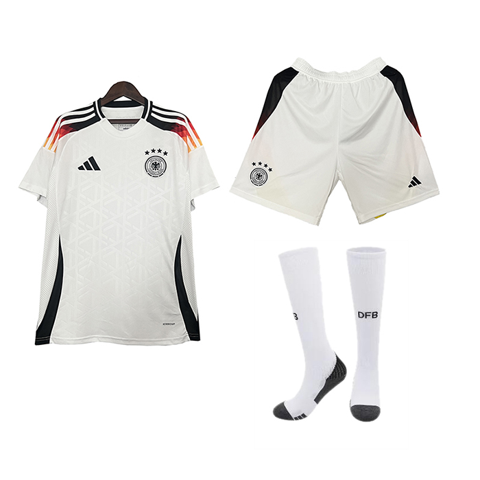 2024 Germany Home White Jersey Kit short Sleeve (Shirt + Short + Socks)-5357148