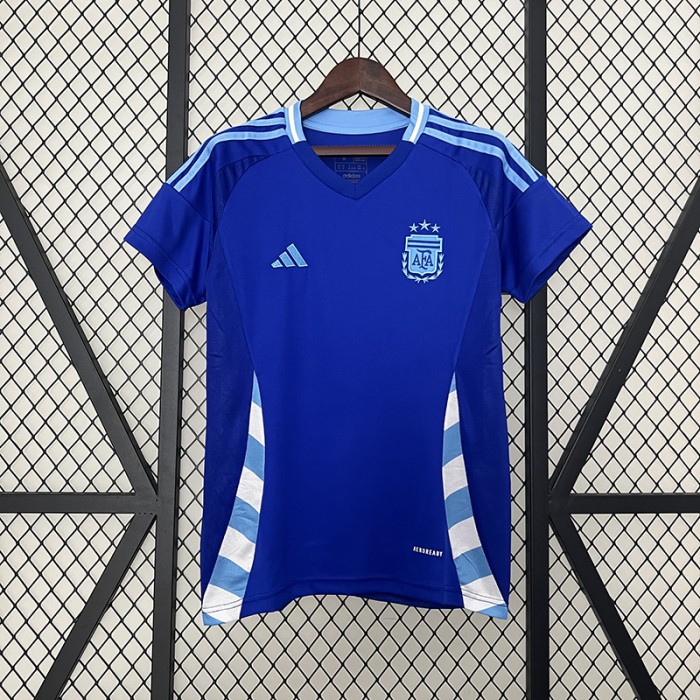 2024 Argentina Away Blue Women Jersey Kit short sleeve-1775123