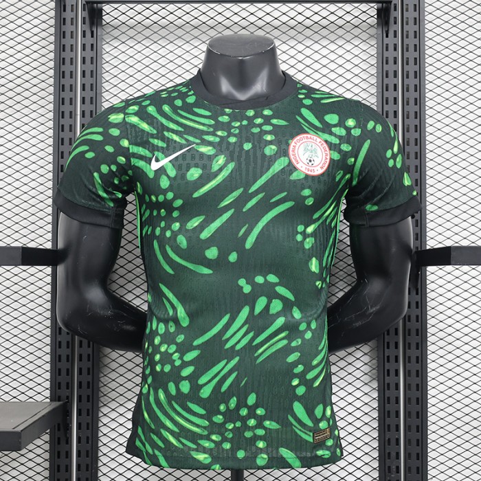 2024 Nigeria Home Green Jersey Kit short sleeve (Player Version)-7495879