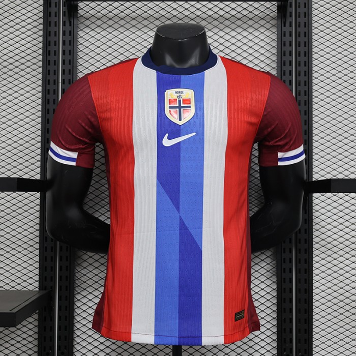 2024 Norway Home Red White Jersey Kit short sleeve (Player Version)-532137