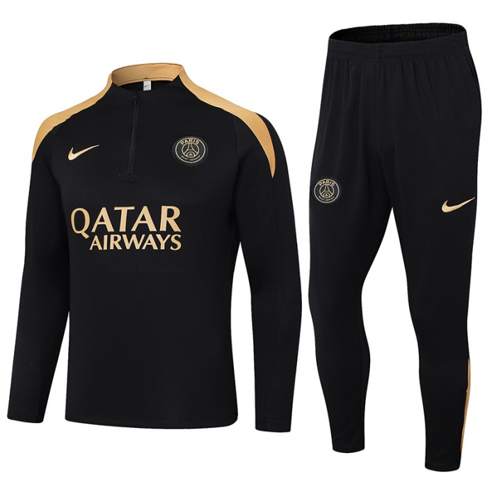 24/25 Paris Saint-Germain PSG Black Edition Classic Jacket Training Suit (Top+Pant)-5330693