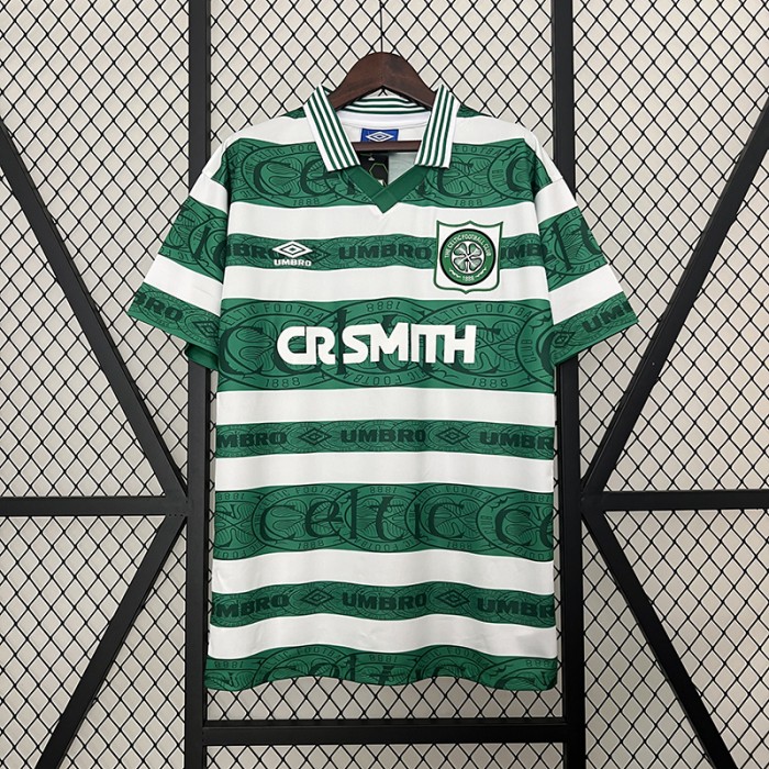 Retro 95/97 Celtics Home White Green Jersey Version Short Sleeve-5914452