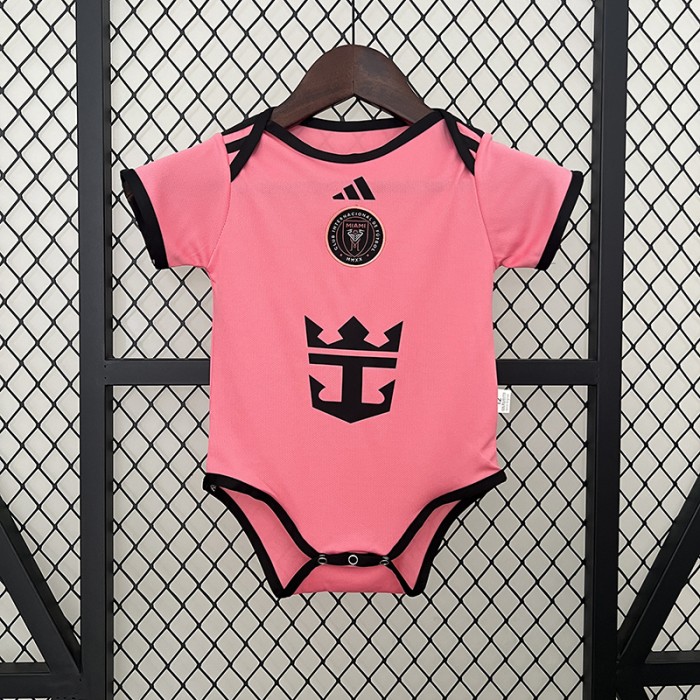 24/25 Baby Miami Home Pink Jersey Version Short Sleeve-3753432