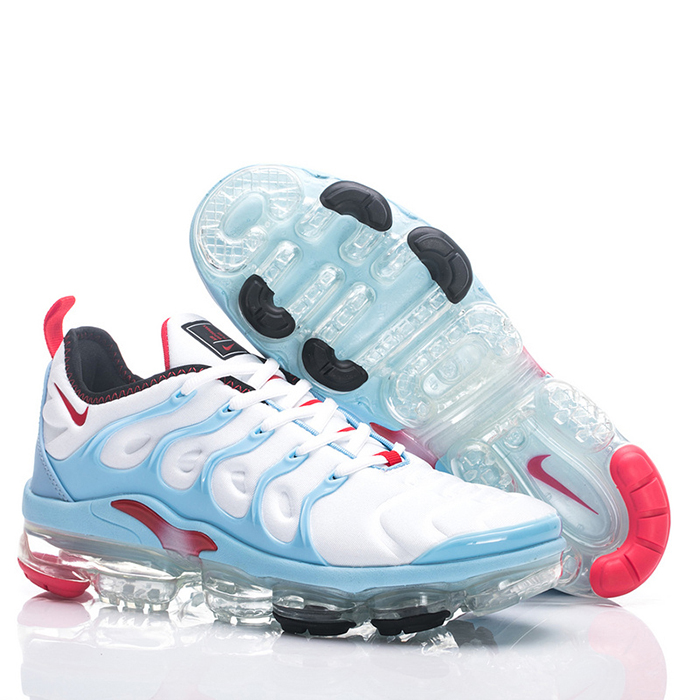 Air VaporMax Plus Running Shoes-White/Blue-8463748