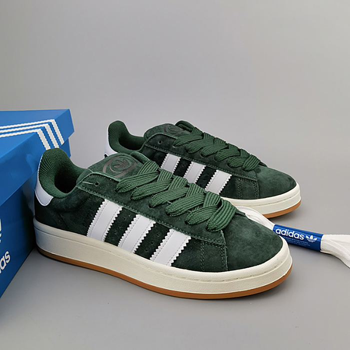  Campus 00s Dark Green Running Shoes-Green/White-3024779
