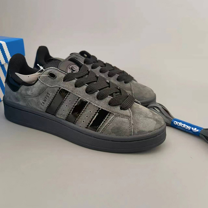 Campus Running Shoes-Gray/Black-3887480