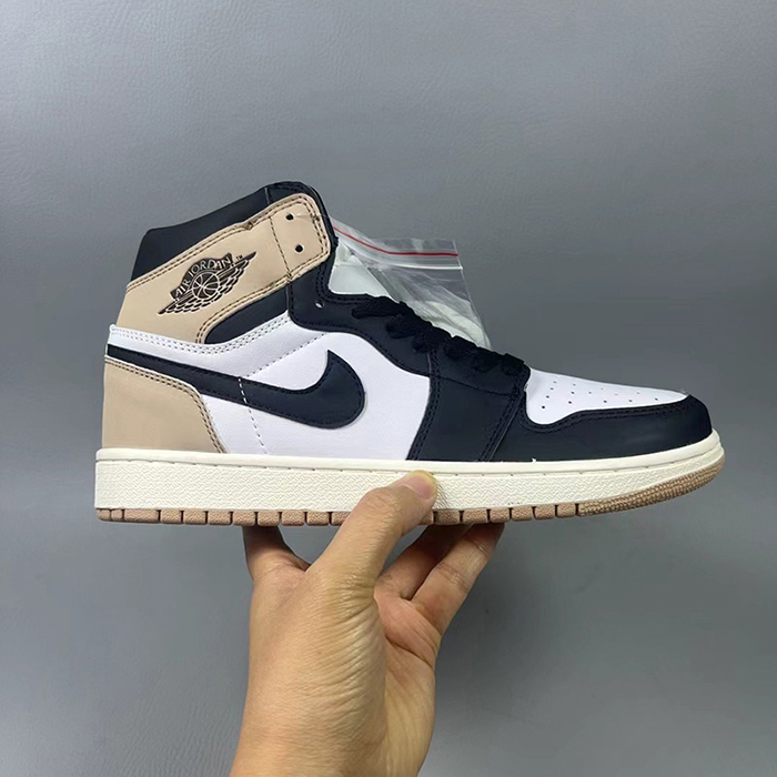 Air Jordan 1 Retro High OG Latte High Running Shoes-White/Black-9391054