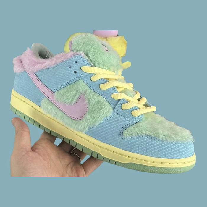 SB Verdy x SB Dunk Low“Visty”Running Shoes-Blue/Pink-1726672