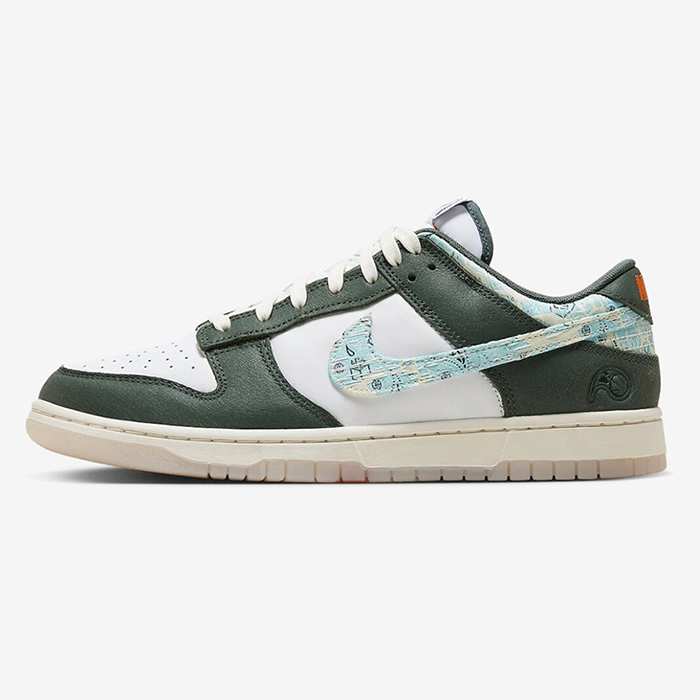 SB Dunk Low“Hoops Fireball”Running Shoes-Green/White-8515253