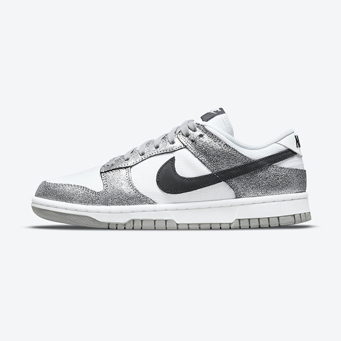 Dunk Low Golden Gals Metallic Silver Running Shoes-Silver/White-9638940