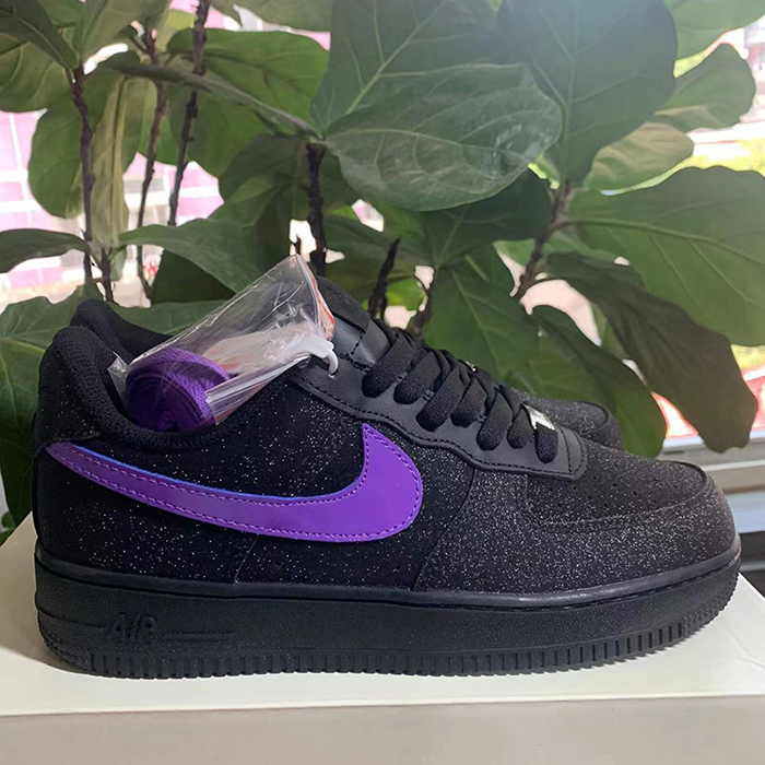 AIR FORCE 1 AF1‘07 Running Shoes-Black/Purple-5076504
