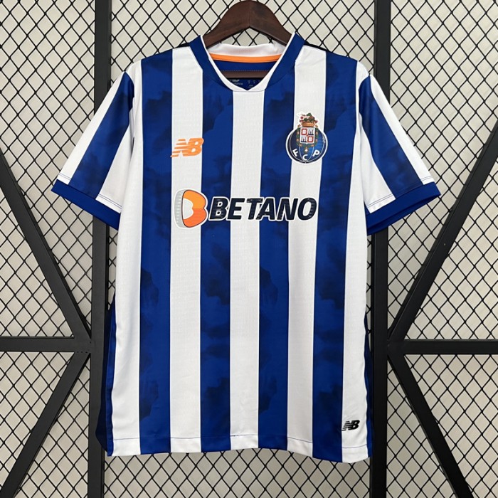 24/25 PORTO Home White Blue Jersey Version Short Sleeve-3764074