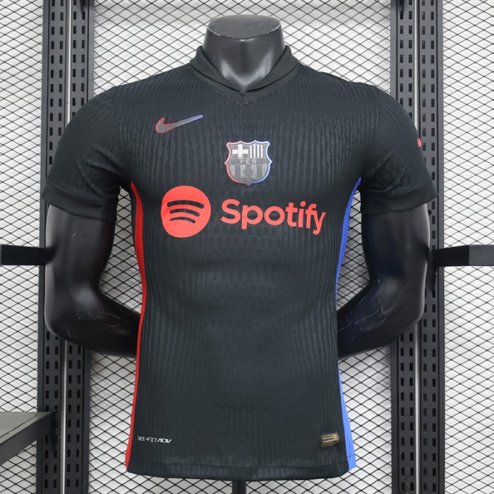 24/25 Barcelona Away Black Jersey Version Short Sleeve (Player Version)-5556780