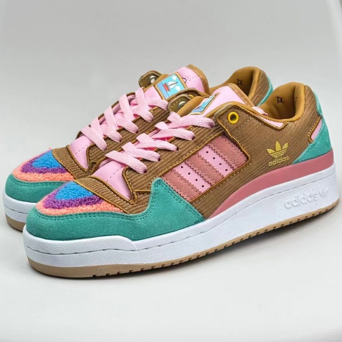 The Simpsons x Forum Low Living Room Running Shoes-Brown/Green-3087174
