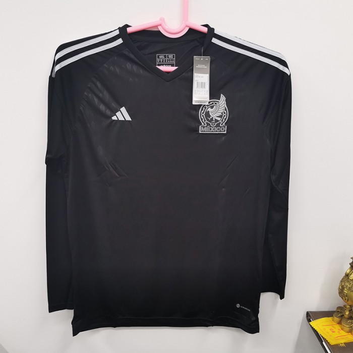 STOCK CLEARANCE [SIZE 4XL] 2022 Mexico Black Jersey Kit Long sleeve-3324179 [i]
