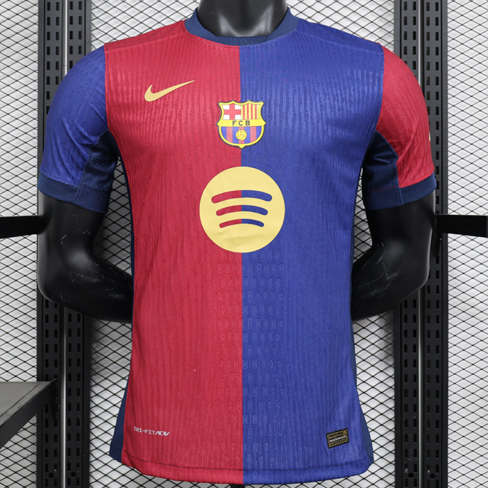 24/25 Barcelona Special Edition Stadium Red Blue Jersey Kit Short Sleeve (Player Version)-2360527
