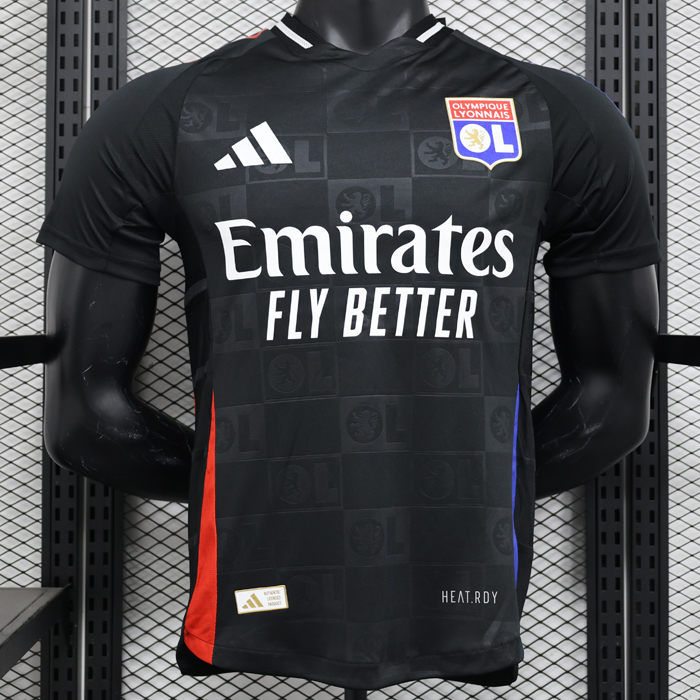 24/25 Lyon Away Black Jersey Kit short sleeve (Player Version)-2353288