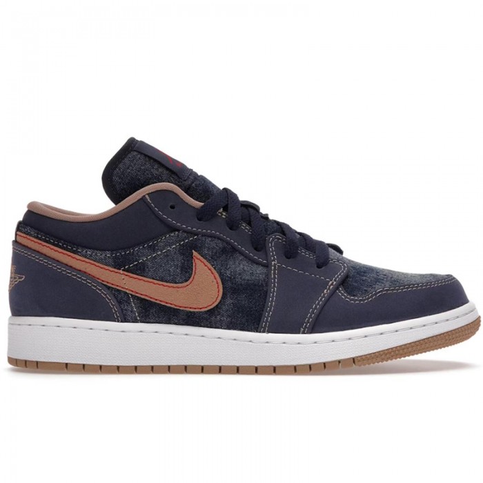 Air Jordan 1 Low SE Denim Sneakers Running Shoes-Cowboy-3946348