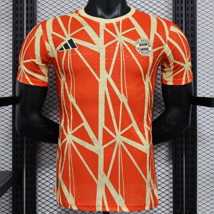 24/25 Bayern Munich Special Edition Orange Khaki Jersey Kit Short Sleeve (Player Version)-3821653