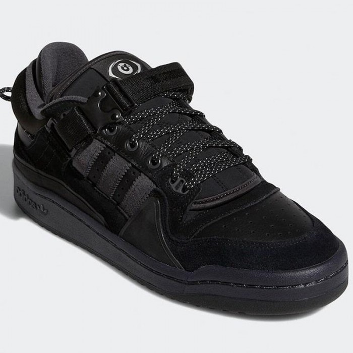 Forum Low Bad Bunny Running Shoes-All Black-9472550