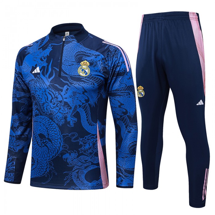 24/25 Real Madrid Navy Blue Edition Classic Jacket Training Suit (Top+Pant)-1884096