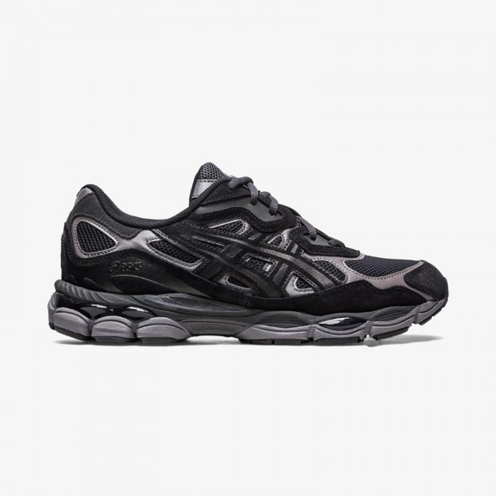 Asics Gel NYC Graphite Grey Black Running Shoes-Black/Gray-8617812
