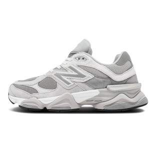 New Balance 9060 Grey Concrete Running Shoes-Gray/White-3819817
