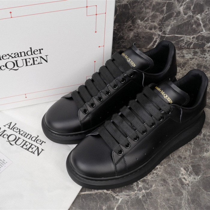 Alexander McQueen Oversized Black Sneakers Running Shoes-All Black-4918982