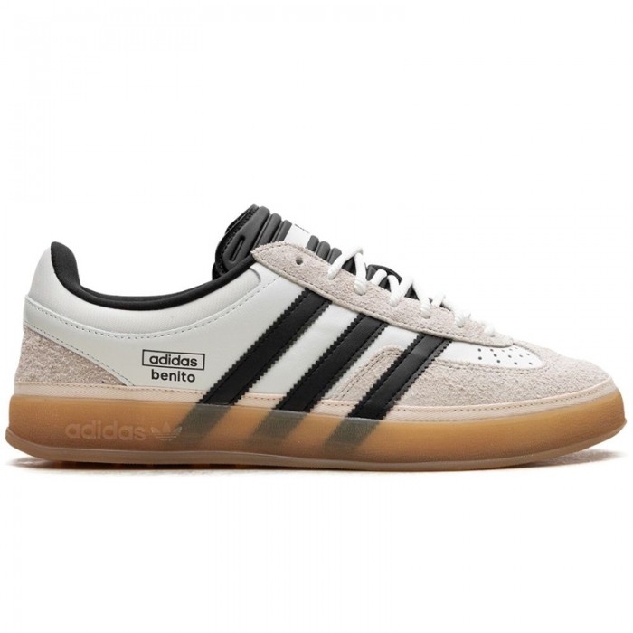 Gazelle Indoor Bad Bunny Core White Running Shoes-White/Black-9681365