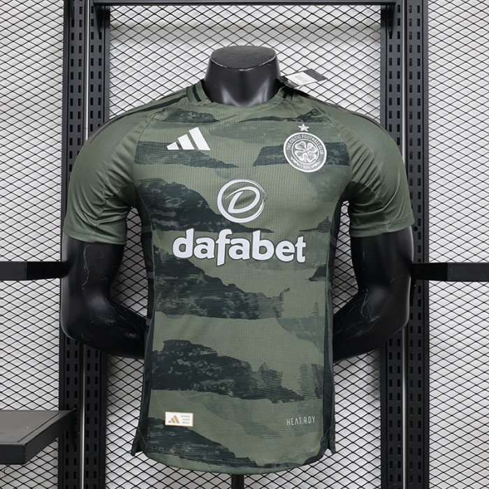 24/25 Celtics Second Away Army Green Jersey Kit short sleeve (Player Version)-2017295